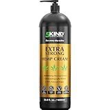 5kind Extra Strong Hemp Cream 1000ml - High Strength Hemp Oil and Arinca Cream for Massaging Joints & Muscles, Lower Back, Feet, Knees, Neck & Shoulders - Infused with Natural Oils & Extracts