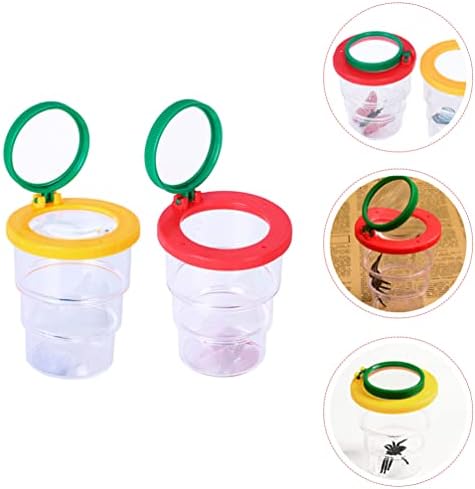 GANAZONO Toys Kids Outdoor Playsets 2pcs Magnifying Viewer Insert Viewer Magnifier Container Critter Cage Science Magnifier for Science Nature Exploration Tools Kids Terrarium 6 41mPZcEfkKL. AC