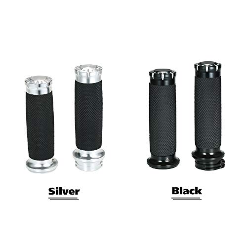 Anself Motocicleta Handle Bar Lidar Com Apertos Preto/Cromo 1