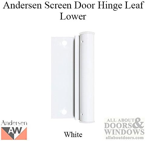 Lower Screen Door Hinge Leaf for Screen Doors White Andersen Lower Leaf Hinge