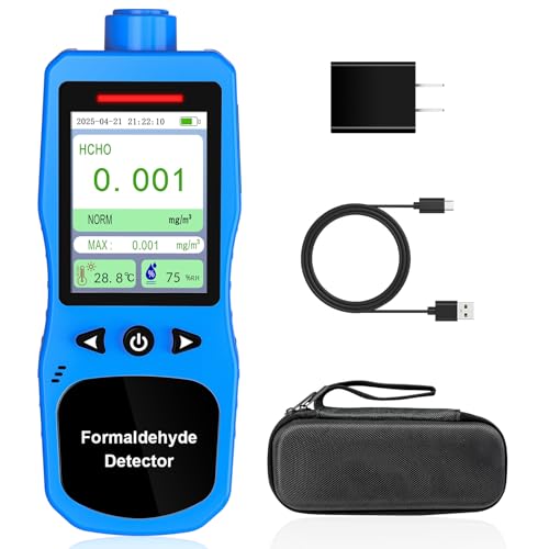 Formaldehyde Detector with Alarms and Humidity Meter