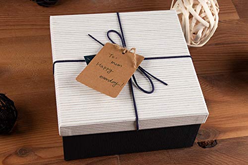 Image of CVANU 100-Pack Kraft Paper Lable, Merchandise Tags, Writable Lables, Craft Hang Labels, Name Price Size Labels, for Wedding, Birthday, Holiday, Party Favor, Kraft Brown, 2.375 x 3.5 inches