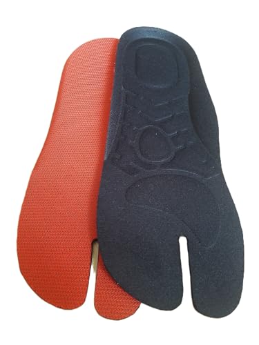 Soft Tabi Orthopedic Insoles for Split-Toe Shoes or Jika Tabi Boots, Tabi Pumps and all type of Tabis, Handmade Japanese Gift (43EU)
