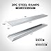 DNA MOTORING 63in A3 Steel Versatile Loading Ramp for Hand Truck, Bicycle, Motorcycle, ATV & More, 880 pounds Each Pair Capacity, TOOLS-00466