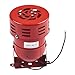 Red Motorized Buzzer for -190, 110dB Loud Alarm, High Power Electric with 40W, AC220V/DC12V/DC24V, IP44 Rated, for Industrial Mini Motor Alarms(AC220V)