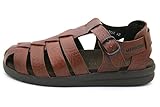 Echtleder Mephisto Herren SAM MAMOUTH 742 Römersandalen, Braun (Desert), 42