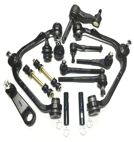 PartsW - 14 PC Suspension Kit For FORD Expedition 97-02 2WD/ FORD F-150 97-03 2WD / Control Arms w/Ball joints Pitman and Idler Arms (With 2.5