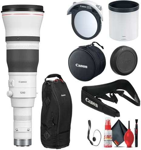 Canon RF 1200mm f/8 L is USM Lens (5056C002) + Cap Keeper + Cleaning Kit (Renewed) Canon RF 1200mm f/8 L is USM Lens (5056C002) + Cap Keeper + Cleaning Kit (Renewed)