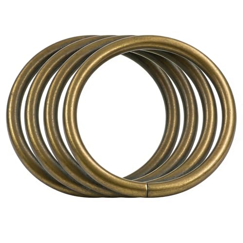 Anneaux en bronze 38mm non soudés Wuuycoky pour sangles et loisirs créatifs x20