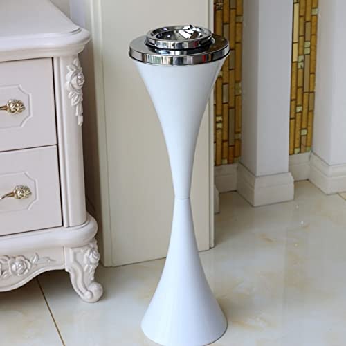 JTYX Posacenere da Terra per Esterni, posacenere da Pavimento richiudibile Antivento Contemporaneo con Coperchio, posacenere Alti per Patio Esterno da 22 Pollici di Altezza per Sigarette