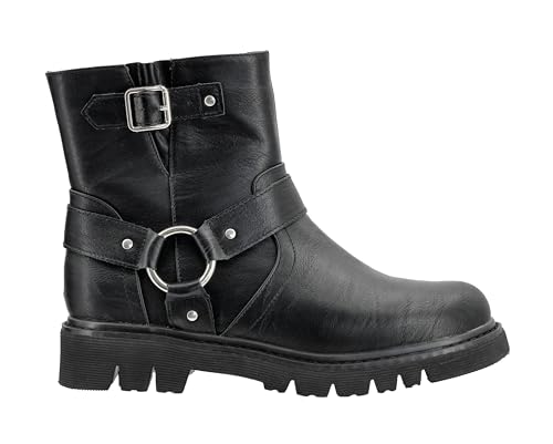 Corkys Footwear Womens Pick Of The Patch Boots - Featuring a 1.25-Inch Heel, Straps Around the Ankle with an 'O' Ring, an Adjustable Buckle, and Comfortable Insoles2