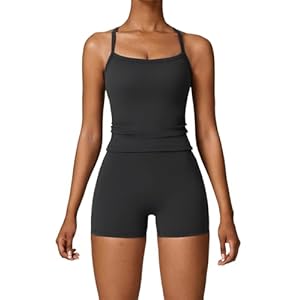 Two Piece Workout Sets For Women Tank Top Matching High Waist Booty Lifting Shorts Gym Yoga Active Wear Outfits