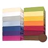 CelinaTex Jersey hoeslaken voor kinderen, verpakking van 3 stuks, 60 x 120-70 x 140 cm, chocoladebruin, 100% katoen…