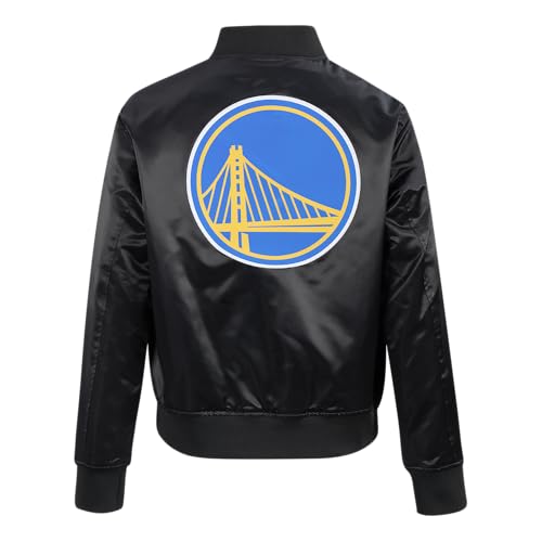 Chaqueta NBA Pro Standard cazadora de satén negra universitaria para mujer XS 2