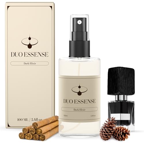 Duo Essense - Inspired by Black Afgano - Dark Elixir - Perfume For Men - Fragrance 3.4 Fl Oz / 100 ml