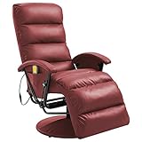 ♕ Tapizado con suave cuero artificial, este sillón reclinable posee costuras decorativas y una base robusta, lo que le da un aspecto elegante.