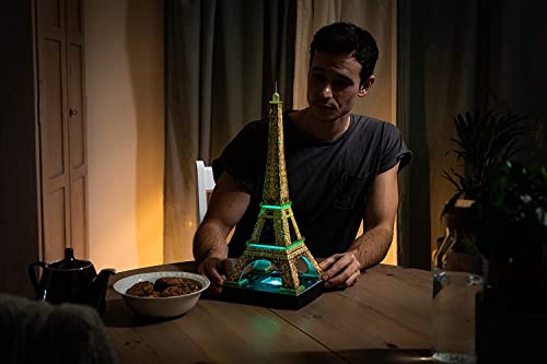 Ravensburger Eiffel Tower - Night Edition - 216 Piece 3D Jigsaw Puzzle For Kids And Adults - Easy Click Technology Means Pieces Fit Together Perfectly #TOP3