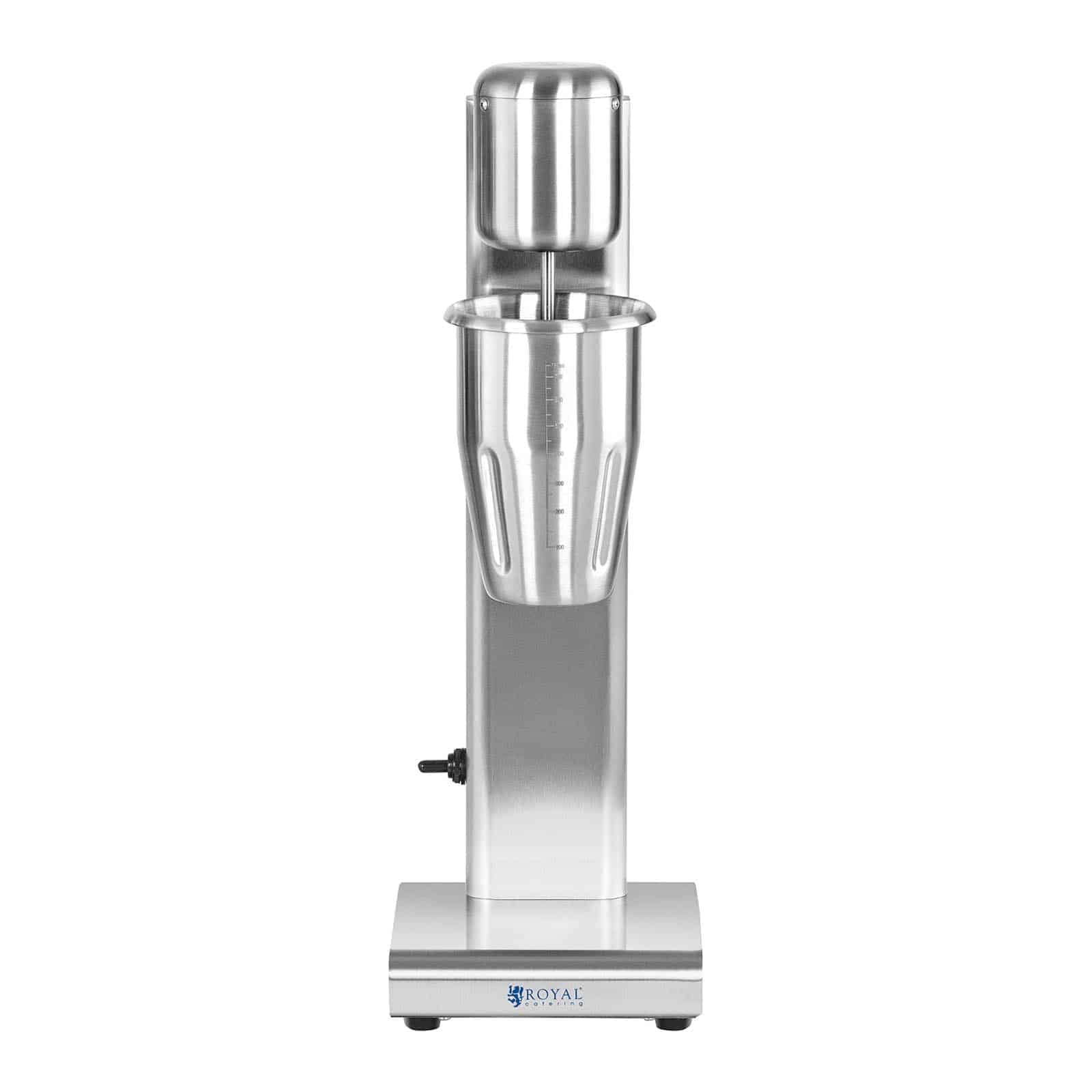 Royal Catering Frullatore per Frappè Mixer per Frullati RCPMS-80S (80 W, 1 L, Acciaio Inox 15.000 giri/min)