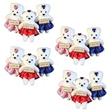 LAPYAPPE Adorno de Oso de Dibujos Animados para Decoración de Ramo de Muñecas, Espuma Práctica y Resistente, 12 Piezas para Obsequio en Día Madre y Decoración de Escritorio Color Aleatorio
