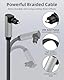 GELRHONR 90 Grad Optisches Audiokabel, rechtwinkliges Toslink-Kabel, digitales Glasfaserkabel für Soundbar, TV, Heimkino, Spielekonsole (2M/6.56Ft)