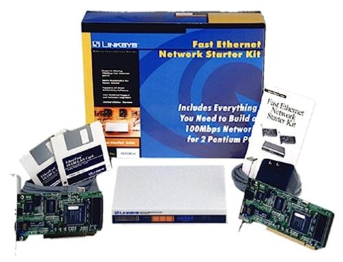 Linksys Internet Lanbridge Starter Kit 2-10/100 PCI Cards 1 4-Port Hub