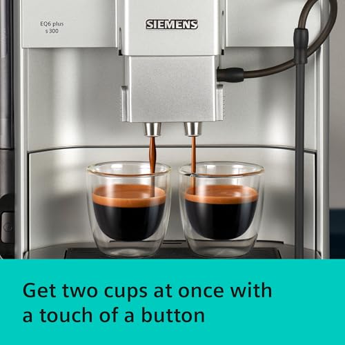 SIEMENS EQ6 plus S300, Fully Automatic Bean to Cup Espresso Coffee Machine with Cappuccinatore milk system, 11 beverages, Ceramic Grinder, Large Touchscreen Display, TE653M11GB, Titanium - Image 5