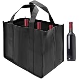  Bolsa Portabotellas, Bolsas de Fieltro para Botellas de 6 Botellas, Bottle-Bag Bolsa, Conveniente para Transportar y Llevar Botellas de Vino y Bebidas(1 Piezas)