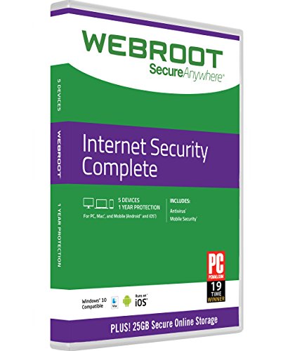 Webroot Internet Security Complete 2016 | 5 Devices | 1 Year | PC [Download] [Obsolete]