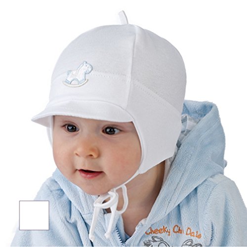 Preisvergleich Produktbild Babymütze für Jungen weiß 1681 (40)