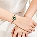 TIME100 Women's Bracelet Watch Round Mini Green Watches for Women Waterproof