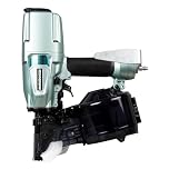 Metabo HPT Coil Siding/Framing Nailer Pro Preferred Brand of Pneumatic Nailers 15 Degree Magazine Accepts 1-3/4-Inch to 3-Inch Nails Ideal for Light Framing Siding & Sheathing NV75A5