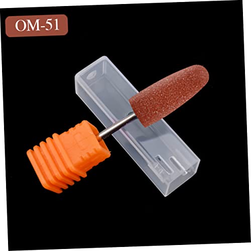 NOLITOY 2pcs Puntas de Pulido de Uñas de Silicona miniatura 4