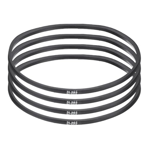 uxcell 4 Pcs 3L310 Classic Wrapped Rubber V-Belt, 31"(787mm) Outside Circumference, 3L Profile V Belt 3/8" Width 7/32" Height