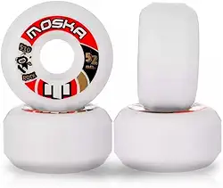 Roda Moska Skate Rock 52mm Branca Dureza 53D