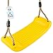 GO!elements Altalena da Giardino per Bambini - Sedile Altalena bimbi - Seggiolino Altalena Bambini - Sedili per Altalena per Bambini da Giardino - Altezza Regolabile - Antiscivolo - Colore: Giallo