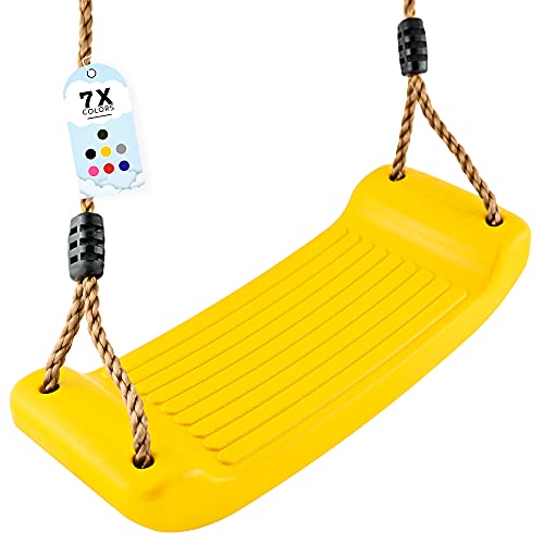 Schaukel Garten | Kinderschaukel Outdoor Indoor | Höhenverstellbar & rutschfest| Schaukelsitz - Schaukelbrett - Brettschaukel für Kinder zum Schaukeln