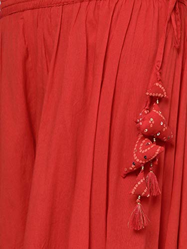 Image of ishin Women's Rayon Black Embellished A-Line Kurta Palazzo Set