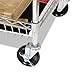 Alera ALEMC3518SR Carry-All 34.88 in. x 18 in. x 39.5 in. Basket/Shelf Mail Cart-Silver, 34.88
