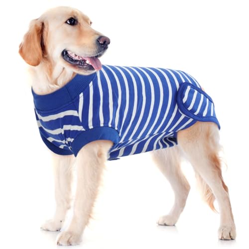 Image of IDOMIK Dog Recovery Suit - Female Spay & Male Neuter Onesie, Soft Abdominal Wound Bandage & E-Collar Cone Alternative