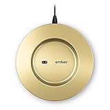 Ember Charging Coaster 2, Wireless Charging for Use with Ember Temperature Control Smart Mug, Gold