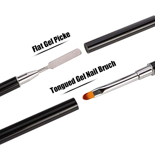 tao pipe Dual Ended Polygel Pinsel Brush Picker Nagel Pinseln Gel dual Uv Poly Gel Nail Brush Nageldesign Zubehoer Nagel… – Bild 7