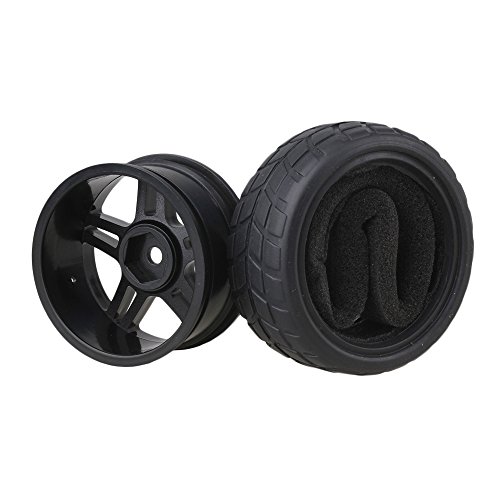 Bqlzr Durable Rubber Hub Wheel Rim&Tires 1:10 On-Road Racing Car Rc Pack Of 4 (20111) #TOP3