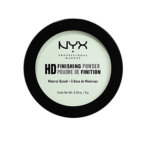 NYX PROFESSIONAL MAKEUP HD Finishing Powder, Pressed Setting Powder - Mint Green