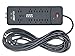 Digital Energy 10-Outlet Straight Plug 4050 Joules Heavy Duty Surge Protector Power Strip, 25 Foot Long Extension Cord, 15 AMP, 15 FT, Black