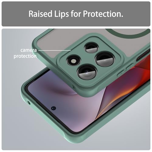 Image of Compatible with Moto G Play 2026 Case Cover,Compatible with MagSafe,Anti-Fall,Compatible with Motorola Moto G Power 2026 / Moto G 5G (2026) Cell Protective Phone Case Green