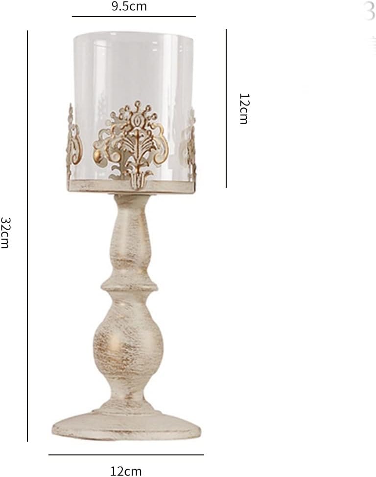 Candle Holder Candlestick Holders Cone Candle Holders Ornaments, Candlelight Dinners Weddings and Anniversaries Decorative Candle Holders Candlestick Holders(A)