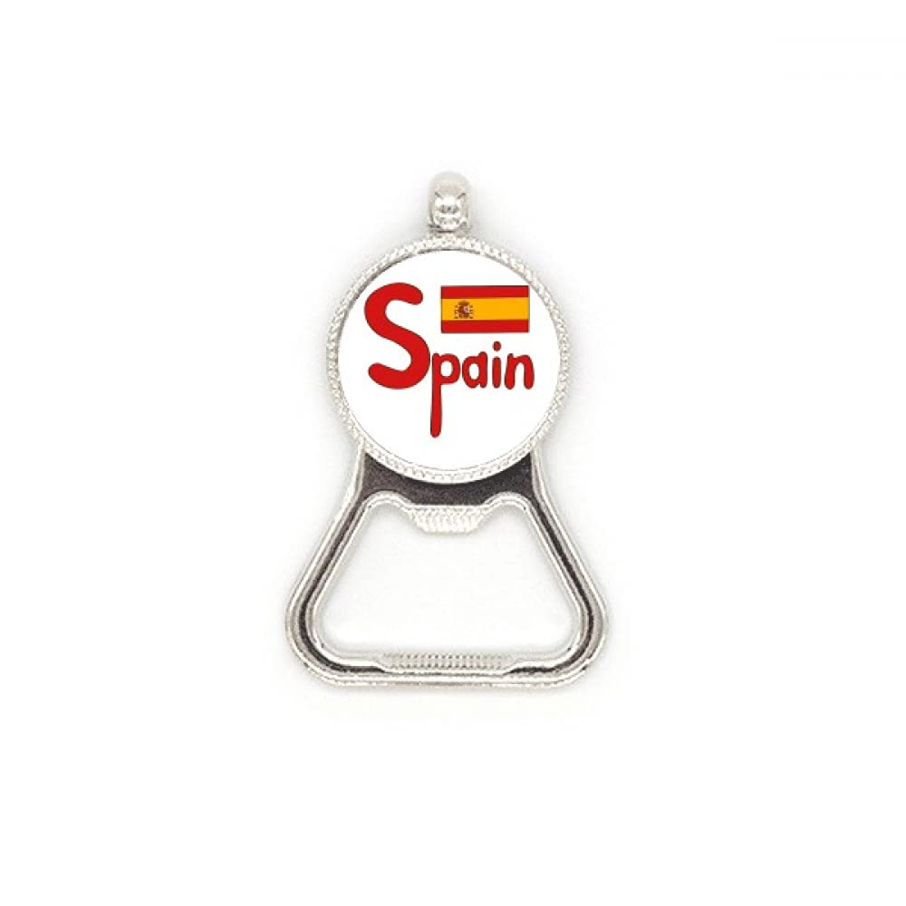 Décapsuleur bière Espagne rouge en inox idéal pour vos soirées tapas et matchs de foot