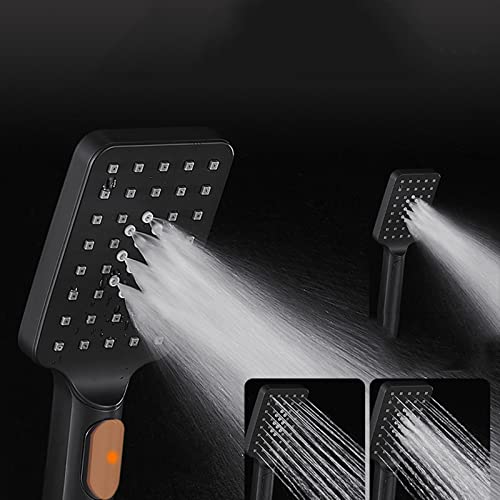 Système de douche à effet pluie noir pour une routine spa à la maison