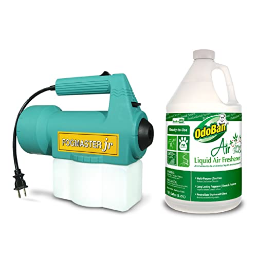 OdoBan Fogmaster Jr. Electric Handheld Fogger and Liquid Air Freshener 1 Gallon Spring Fresh Scent