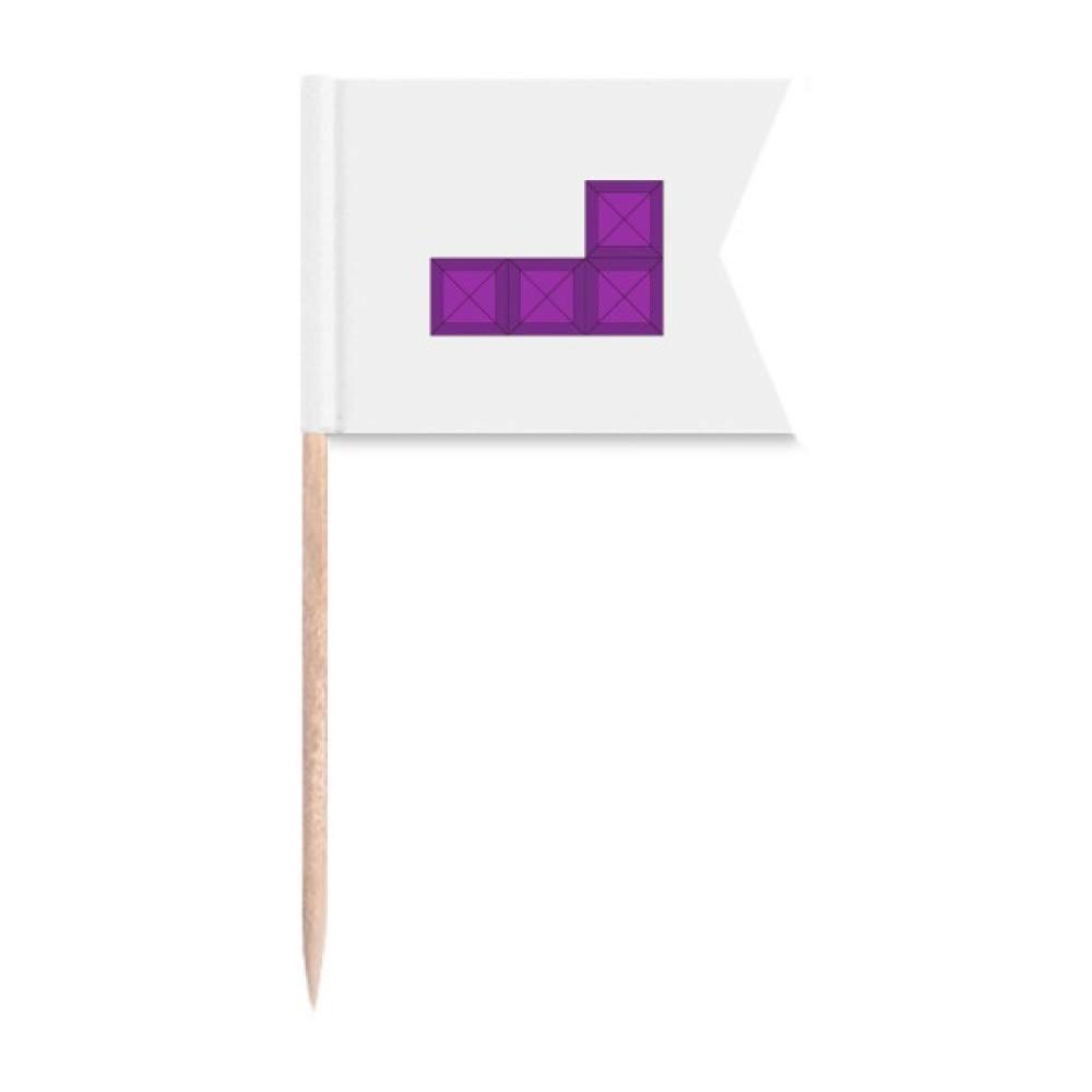 Blocs de cure-dents violets Classic Games pour marquage de fête